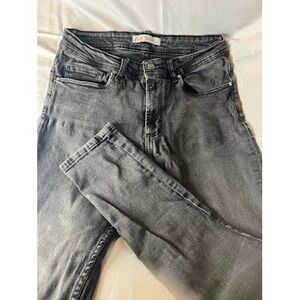 Zara‎ DNWR Gray Wash High Waisted Skinny Jeans Women's Size 32